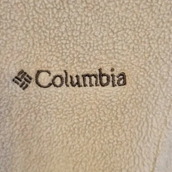 Columbia Light Gray Zip Up Fleece, Ladies Size Medium - Picture 2 of 5
